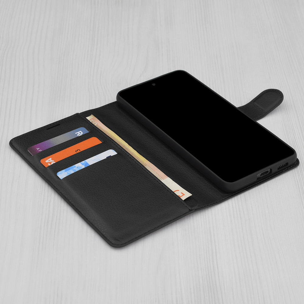 Etui na Xiaomi Redmi 15C 5G / 15C 4G, Techsuit, Leather Folio, czarne