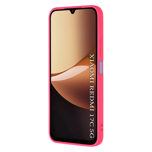 Etui do Xiaomi Redmi 17C 5G, Techsuit, SoftFlex, ciemnoróżowy