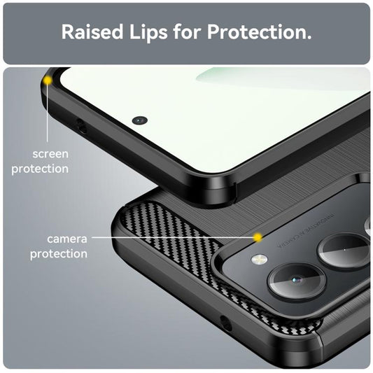 Etui do Xiaomi Redmi 15 5G / 15 4G, Techsuit, Carbon, Czarny