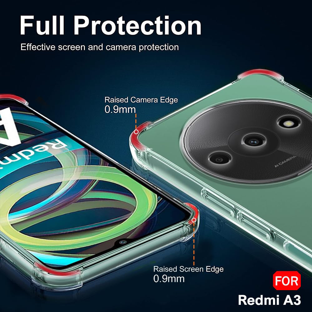 Etui na Xiaomi Redmi A3x / A3, Techsuit, Shockproof Clear, Przezroczyste