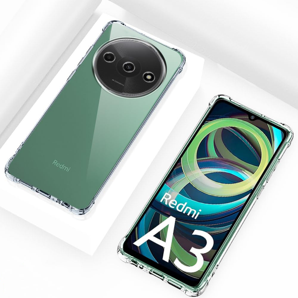 Etui na Xiaomi Redmi A3x / A3, Techsuit, Shockproof Clear, Przezroczyste