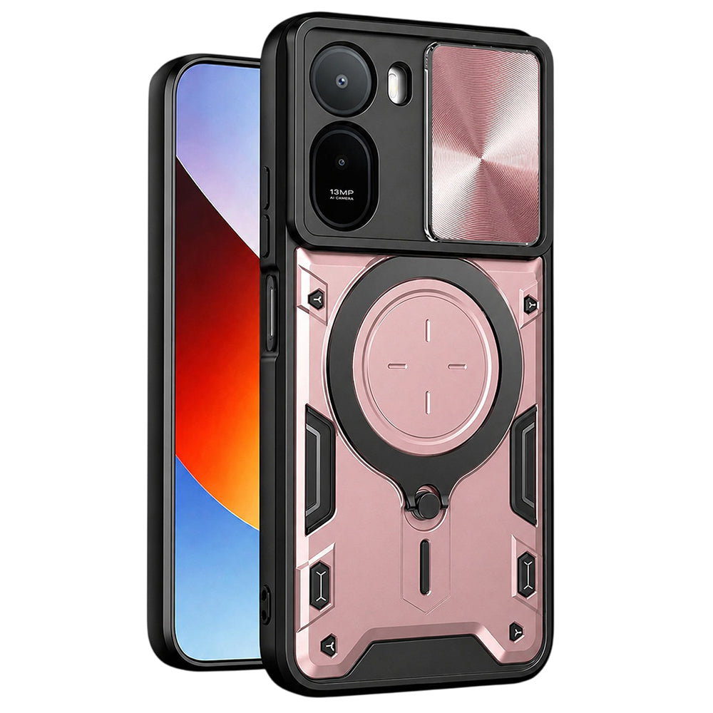 Etui na Xiaomi Redmi A7 Pro 4G, Techsuit, CamGuard Pro, Różowo-Złote