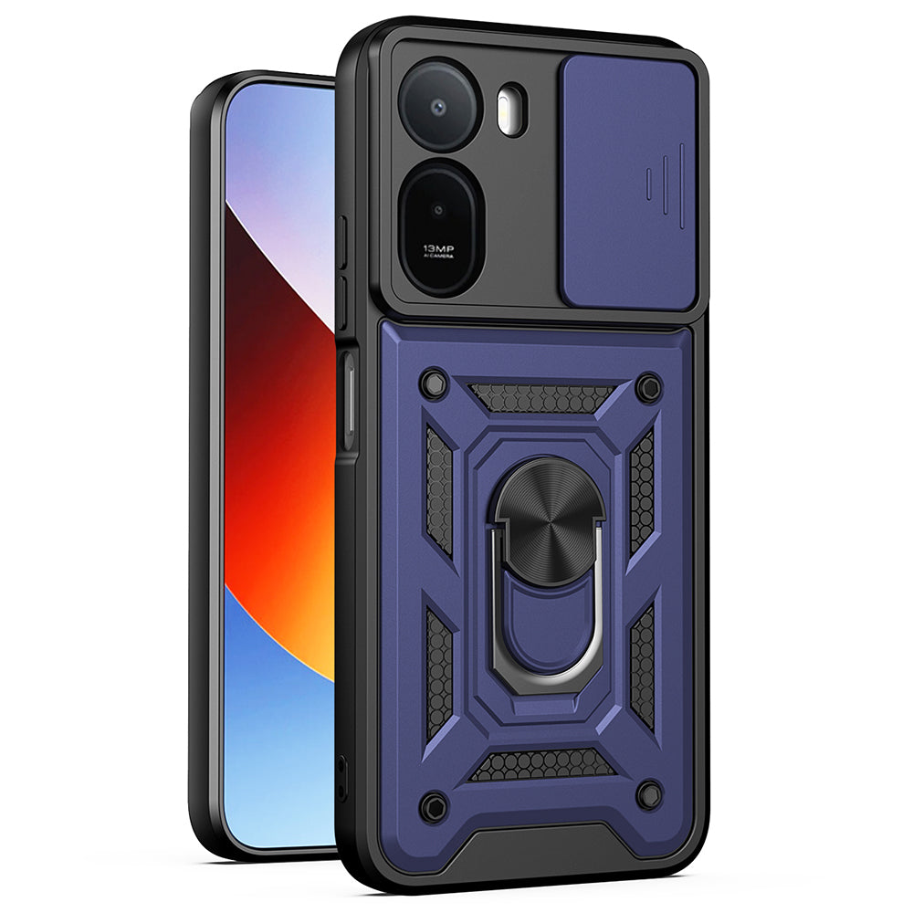 Etui na Xiaomi Redmi A7 Pro 4G, Techsuit, CamShield, Niebieskie