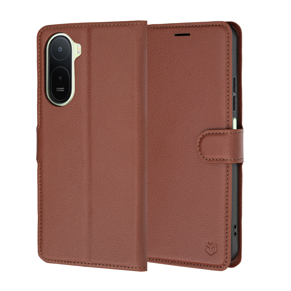 Etui na Xiaomi Redmi A7 Pro 4G, Techsuit, Leather Folio, Brązowe