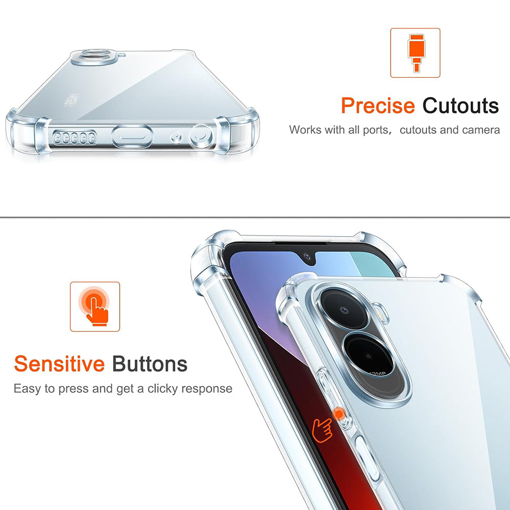 Etui na Xiaomi Redmi A7 Pro 4G, Techsuit, Shockproof Clear, Przezroczyste