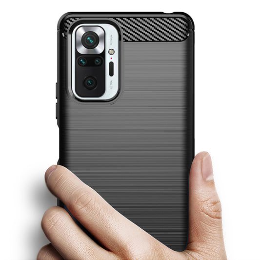 Etui na Xiaomi Redmi Note 10 Pro Max / Note 10 Pro, Techsuit, Carbon, Czarny