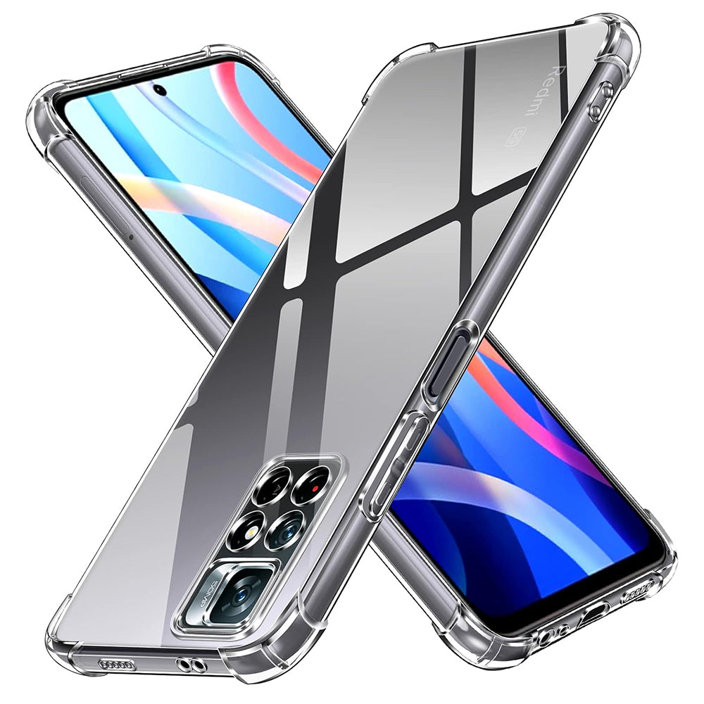 Etui na Xiaomi Redmi Note 11S / Note 11, Techsuit, Shockproof Clear, Przezroczyste