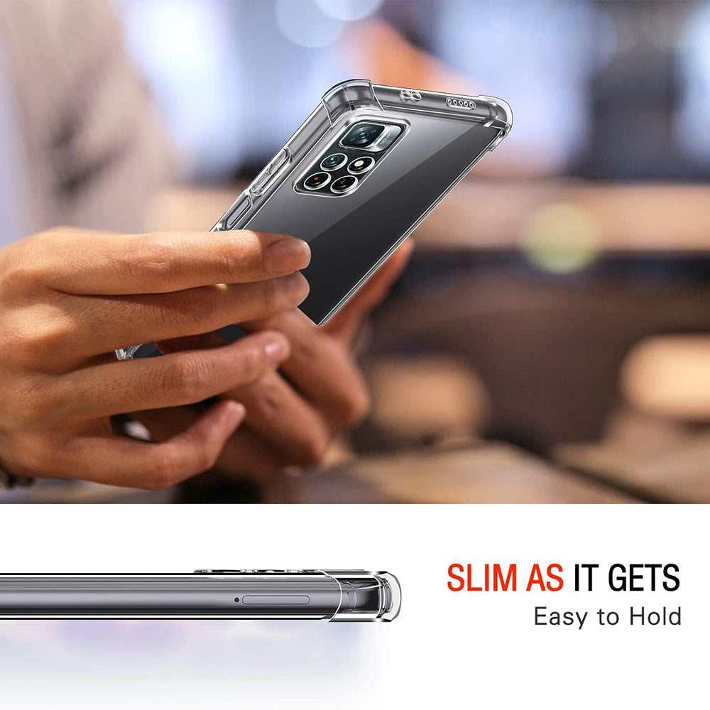 Etui na Xiaomi Redmi Note 11S / Note 11, Techsuit, Shockproof Clear, Przezroczyste