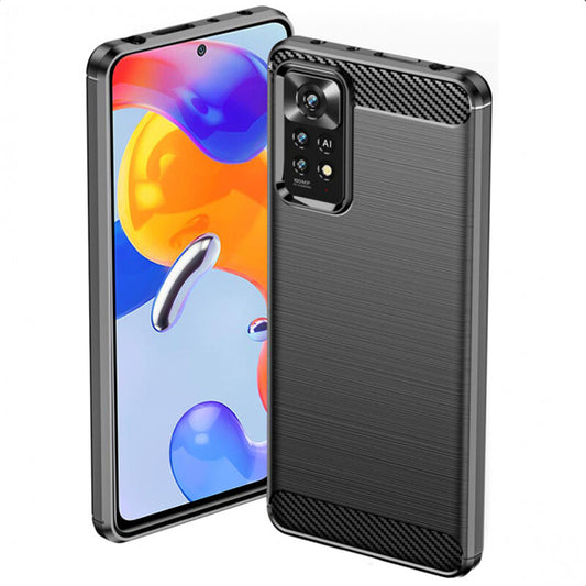 Etui do Xiaomi Redmi Note 12 Pro 4G / Note 11 Pro 5G / Note 11 Pro, Techsuit, Carbon, Czarny