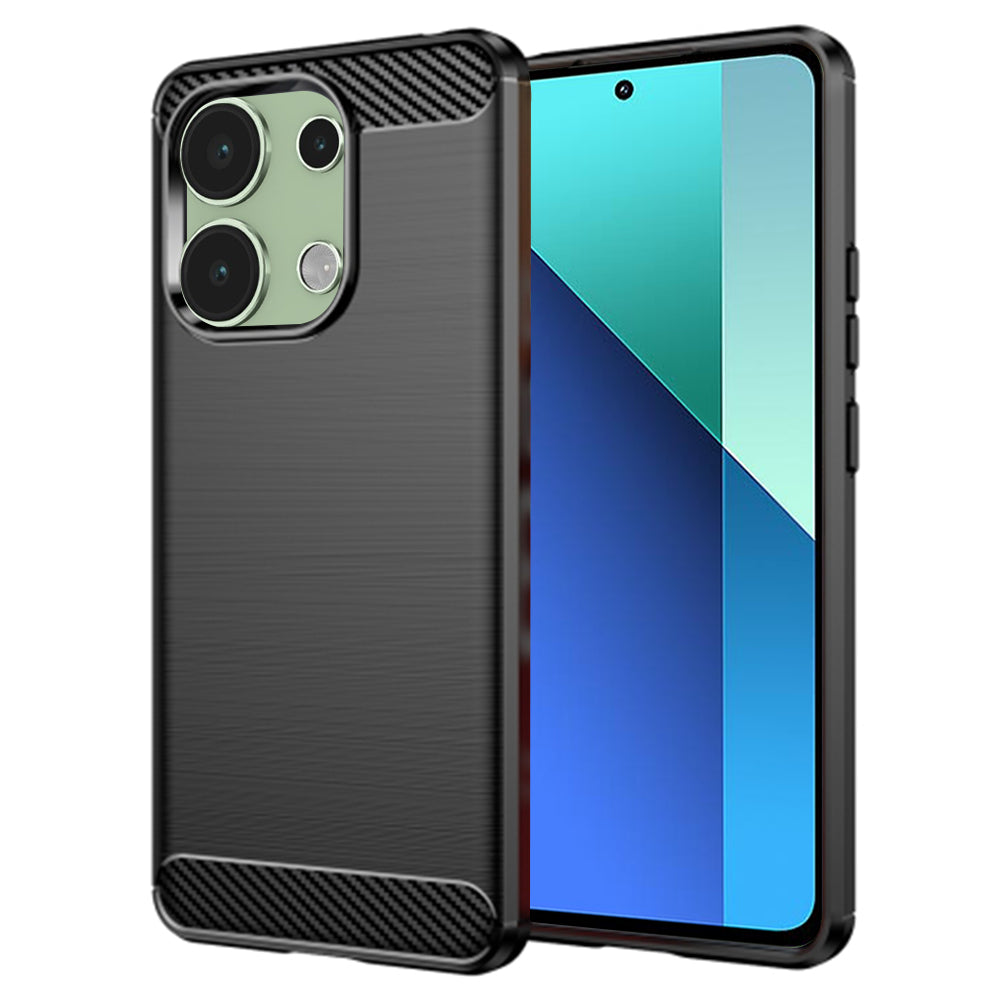 Etui do Xiaomi Redmi Note 13 4G, Techsuit, Carbon, Czarny