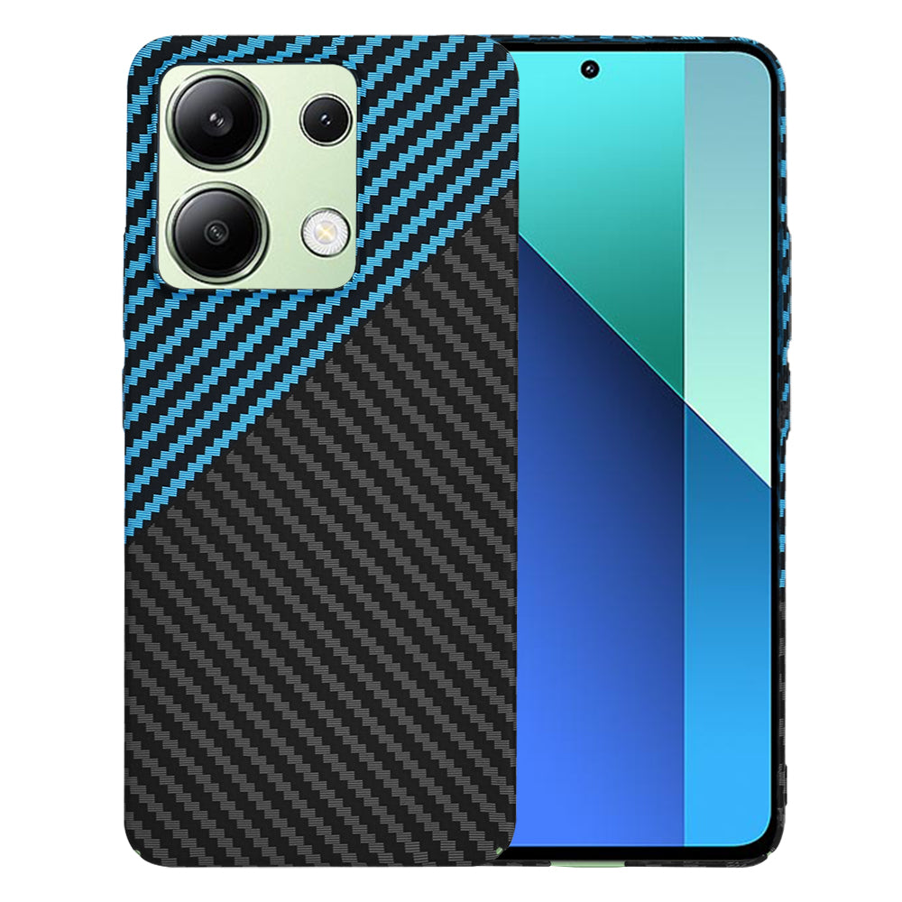 Etui do Xiaomi Redmi Note 13 4G, Techsuit, Carbonite FiberShell, Czarna Bleu