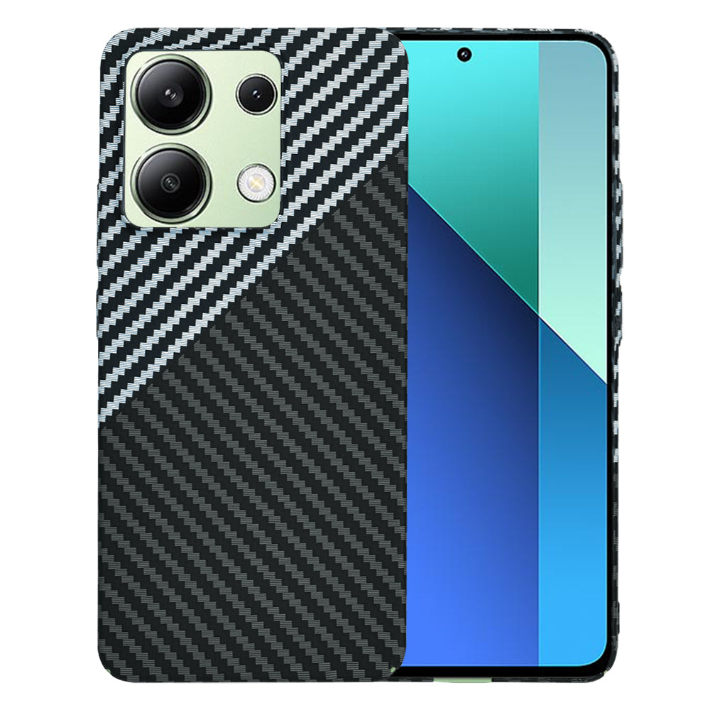 Etui do Xiaomi Redmi Note 13 4G, Techsuit, Carbonite FiberShell, Czarny Szary