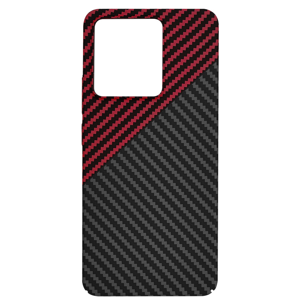 Etui na Xiaomi Redmi Note 13 4G, Techsuit, Carbonite FiberShell, Czarno-Czerwone