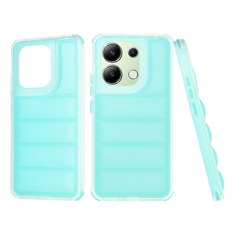 Etui na Xiaomi Redmi Note 13 4G, Techsuit, Wave Shield, Turkusowy