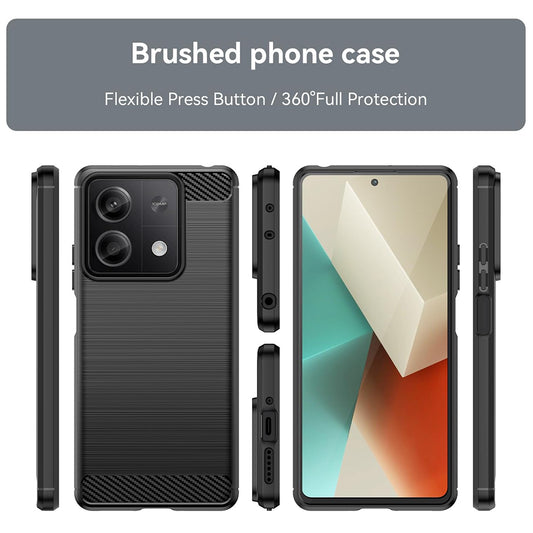 Etui do Xiaomi Redmi Note 13 5G, Techsuit, Carbon, Czarny
