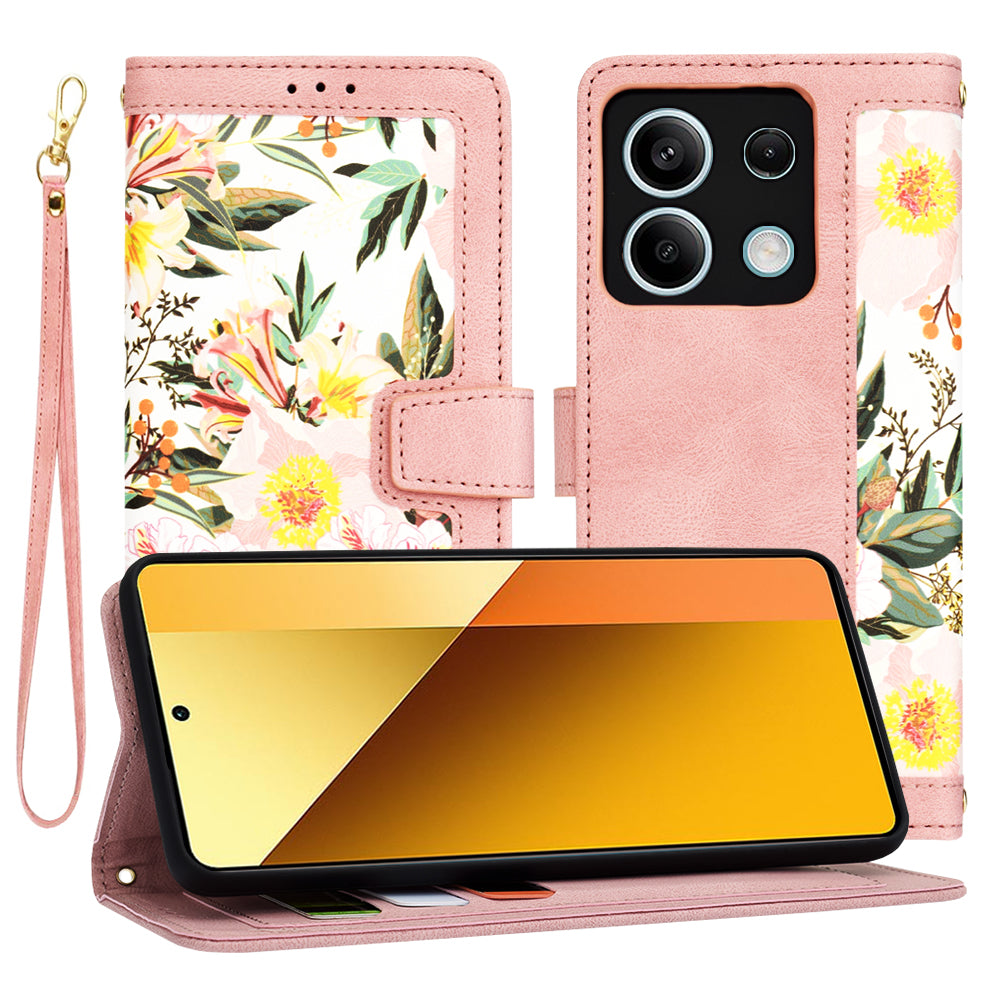 Etui na Xiaomi Redmi Note 13 5G, Techsuit, FlipCraft, Różowe