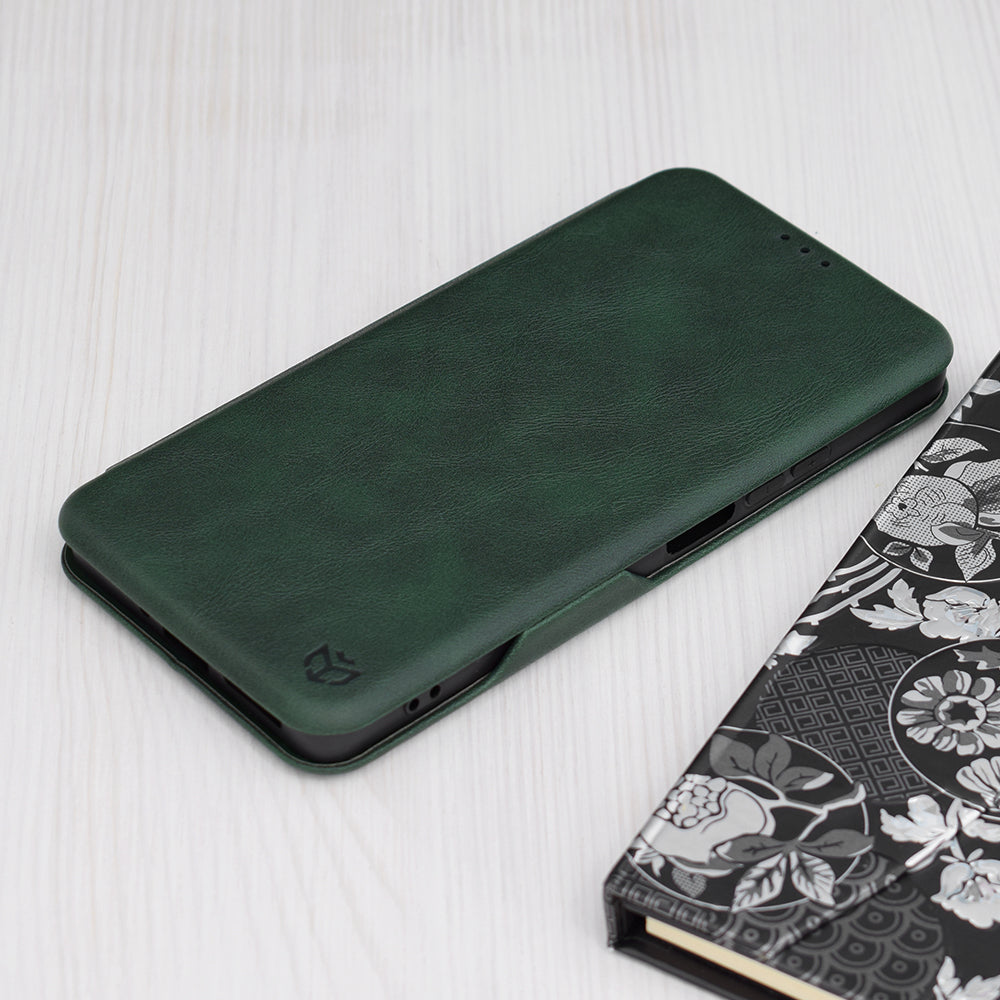 Etui do Xiaomi Redmi Note 13 5G, Techsuit, Safe Wallet Plus, Zielony