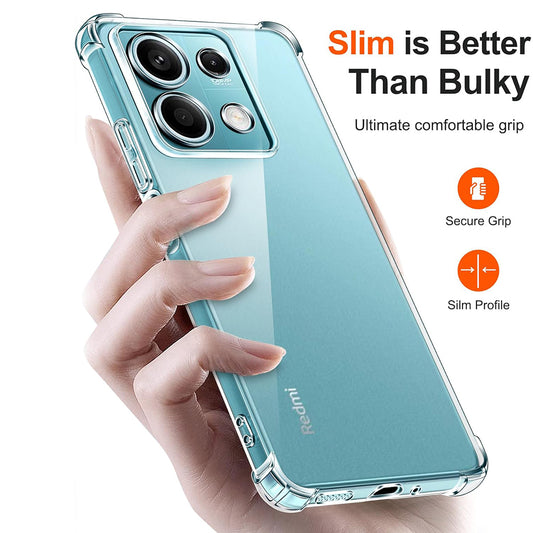 Etui na Xiaomi Redmi Note 13 5G, Techsuit, Shockproof Clear, Przezroczyste