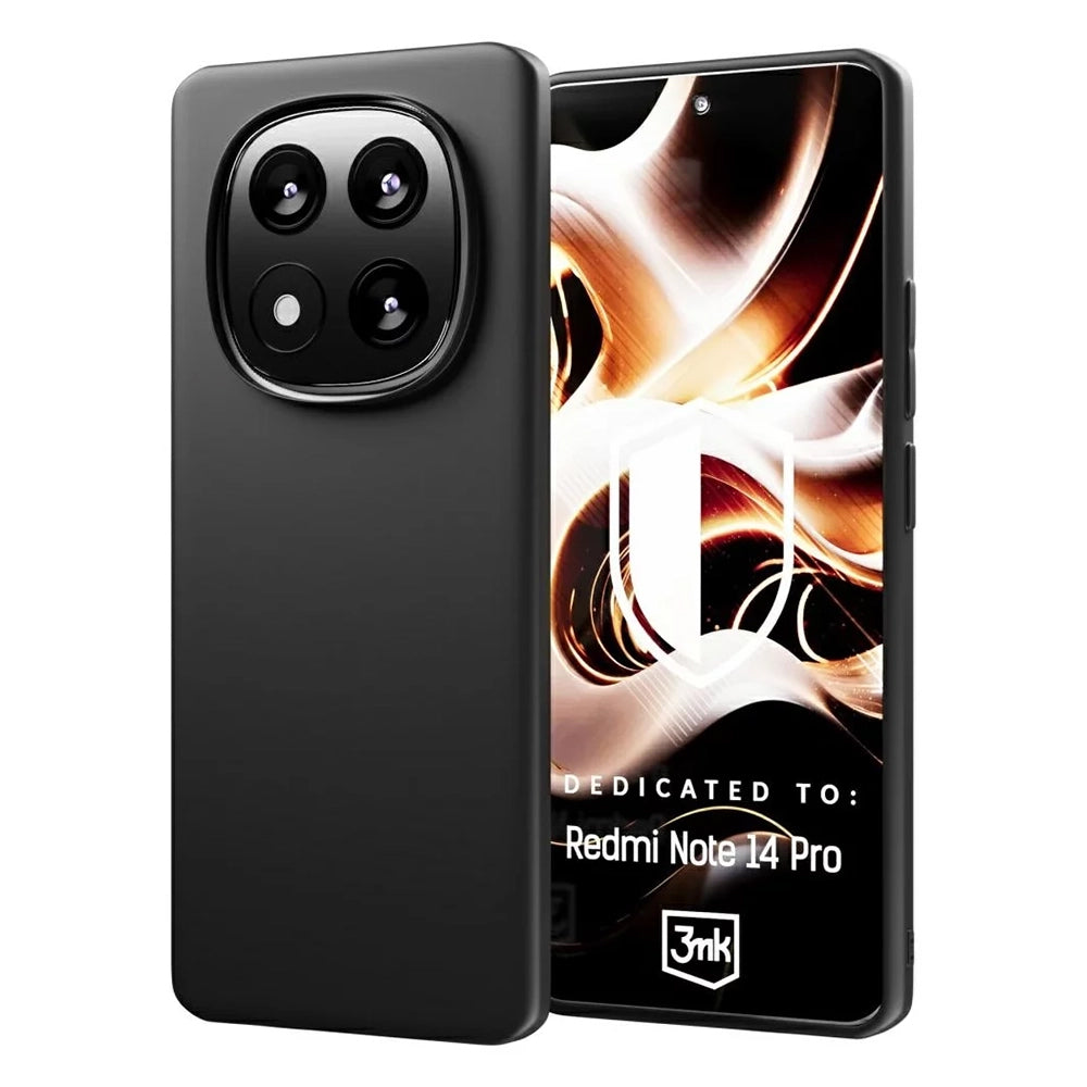 Etui do Xiaomi Redmi Note 14 Pro 4G, 3MK, Czarny Mat