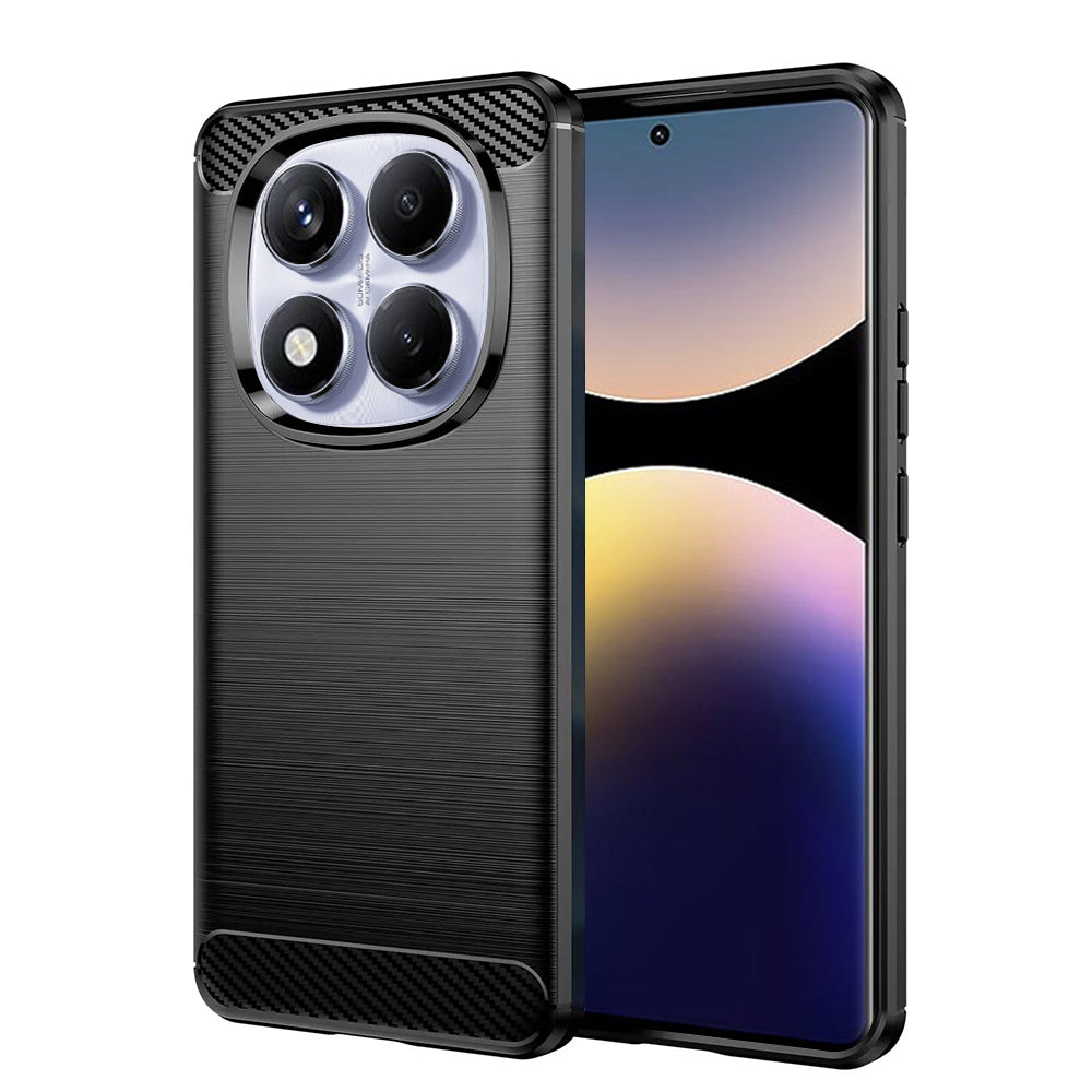 Etui do Xiaomi Redmi Note 14 Pro 4G, Techsuit, Carbon, Czarny