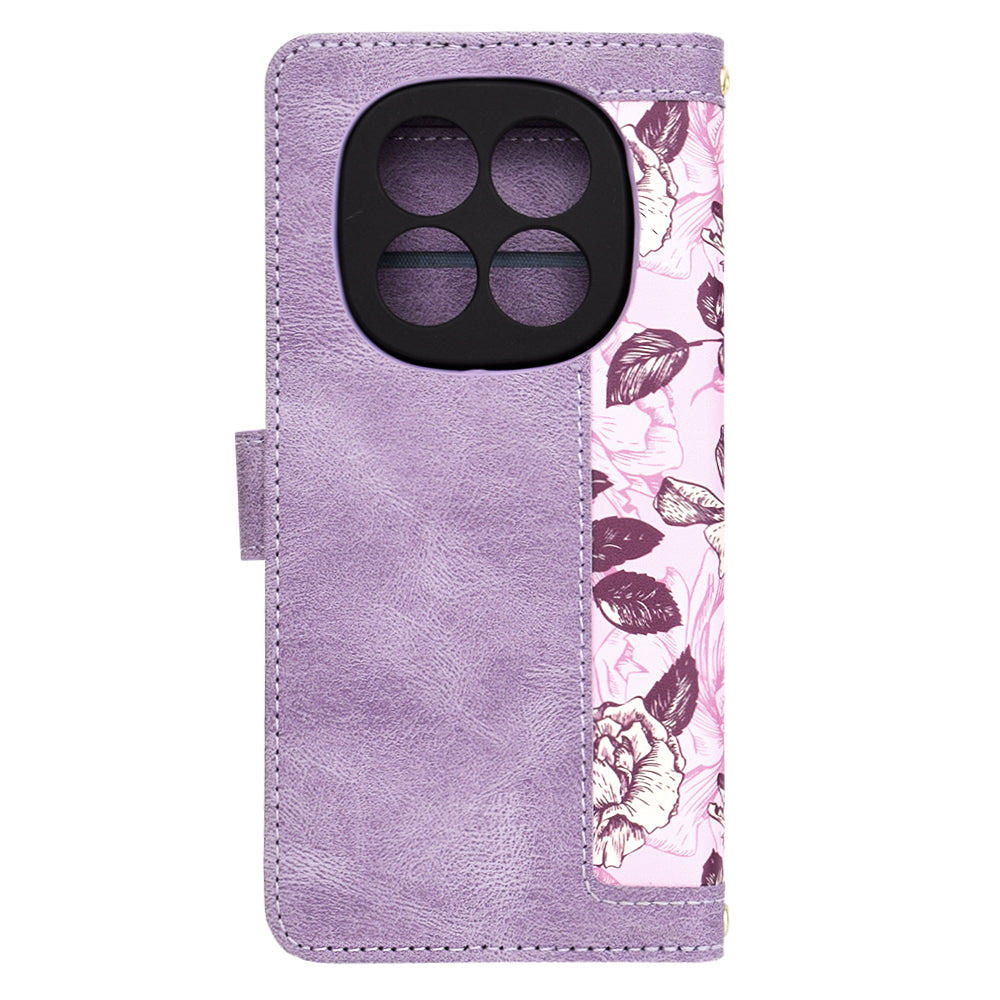 Etui na Xiaomi Redmi Note 14 Pro 4G, Techsuit, FlipCraft, Fioletowy