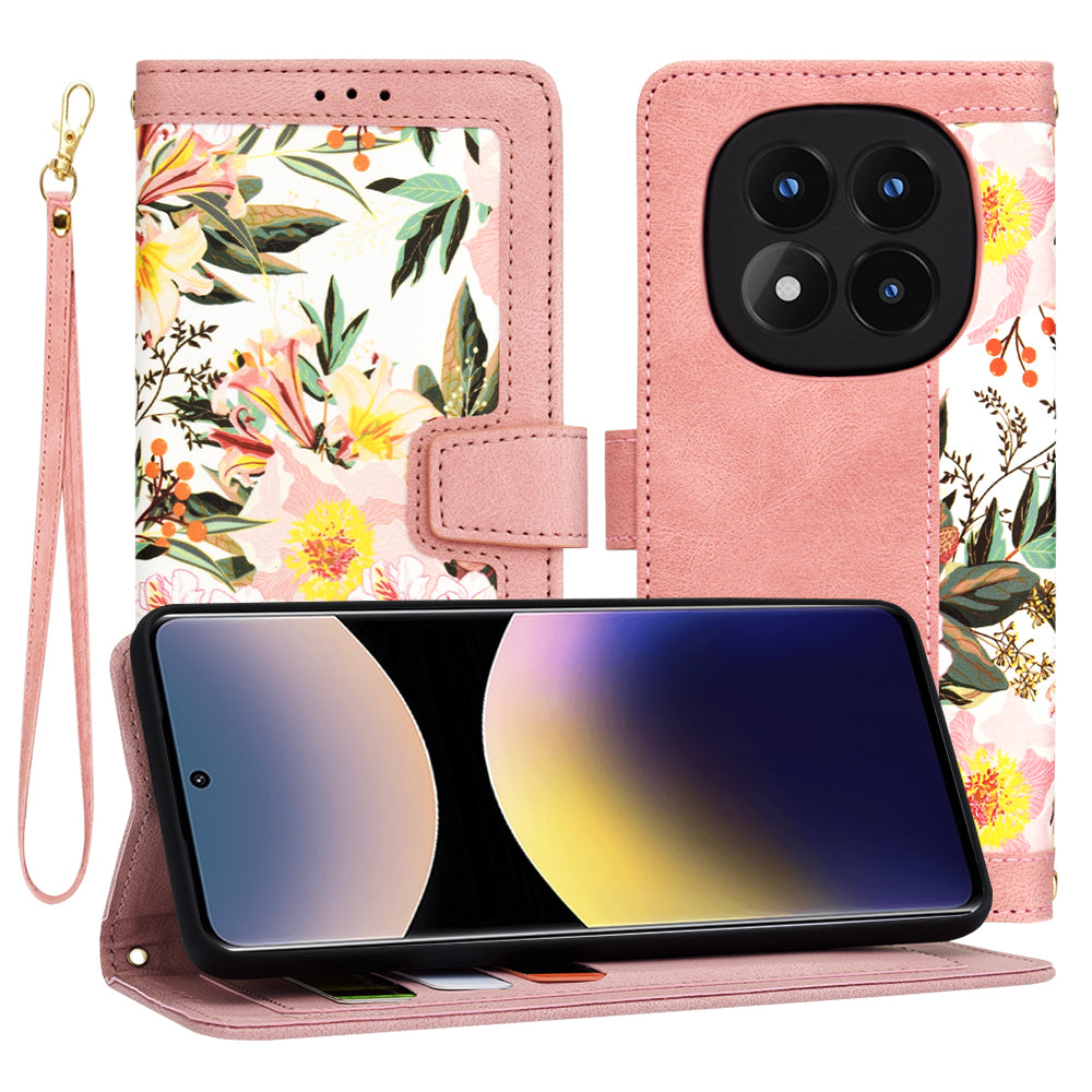 Etui na Xiaomi Redmi Note 14 Pro 4G, Techsuit, FlipCraft, Różowe