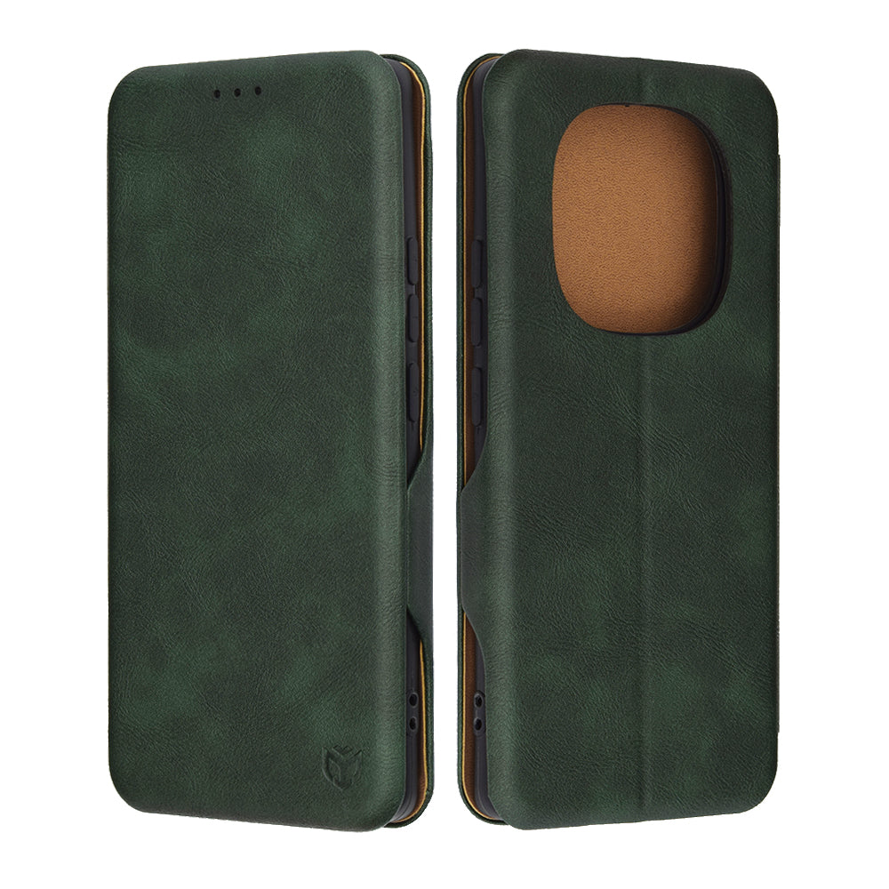 Etui do Xiaomi Redmi Note 14 Pro 4G, Techsuit, Safe Wallet Plus, Zielony