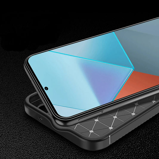 Etui na Xiaomi Redmi Note 14 Pro+ 5G / Note 14 Pro 5G / Poco X7, Techsuit, CarbonFiber, czarne