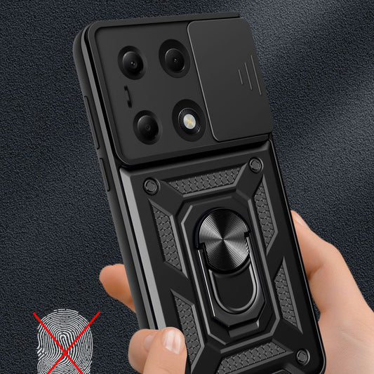 Etui do Xiaomi Redmi Note 14S / Note 13 Pro 4G / Poco M6 Pro 4G, Techsuit, CamShield, Czarne