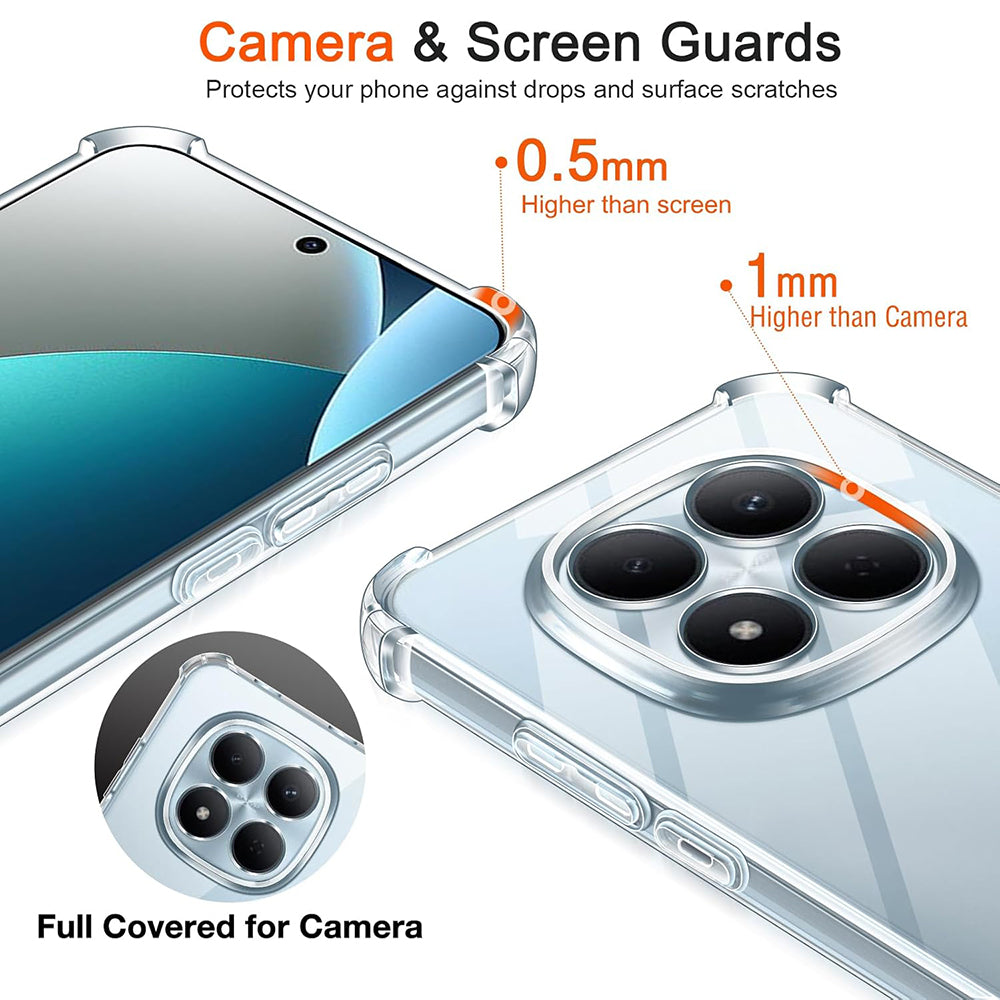 Etui na Xiaomi Redmi Note 15 Pro 4G, Techsuit, Shockproof Clear, Przezroczyste