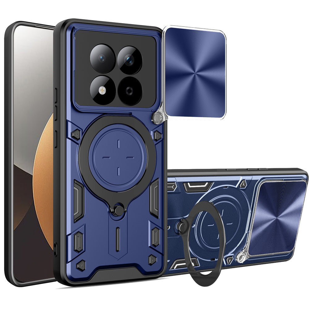 Etui na Xiaomi Redmi Note 15 Pro 5G, Techsuit, CamGuard Pro, Niebieskie