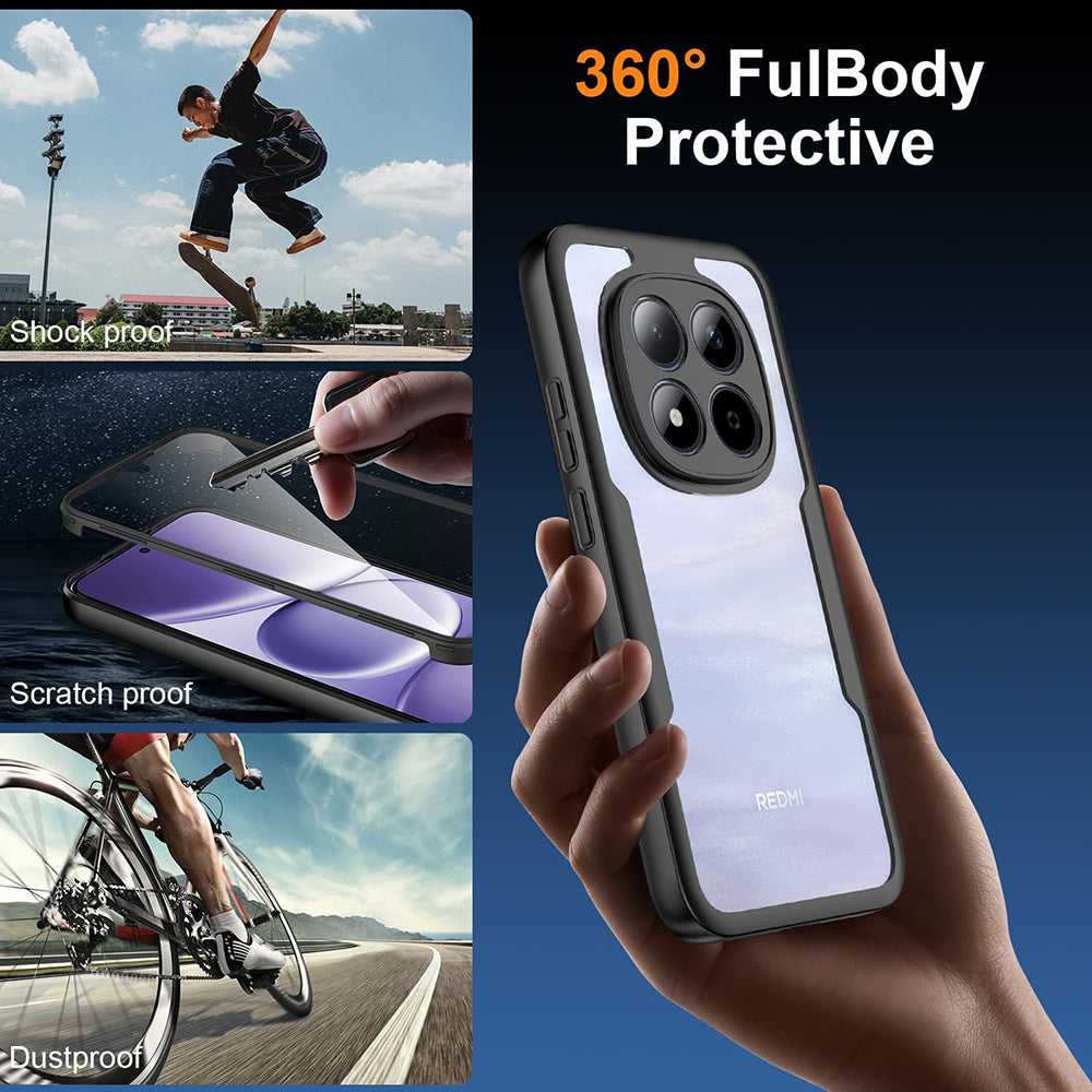 Etui na Xiaomi Redmi Note 15 Pro 5G, Techsuit, ColorVerse 360, Czarne