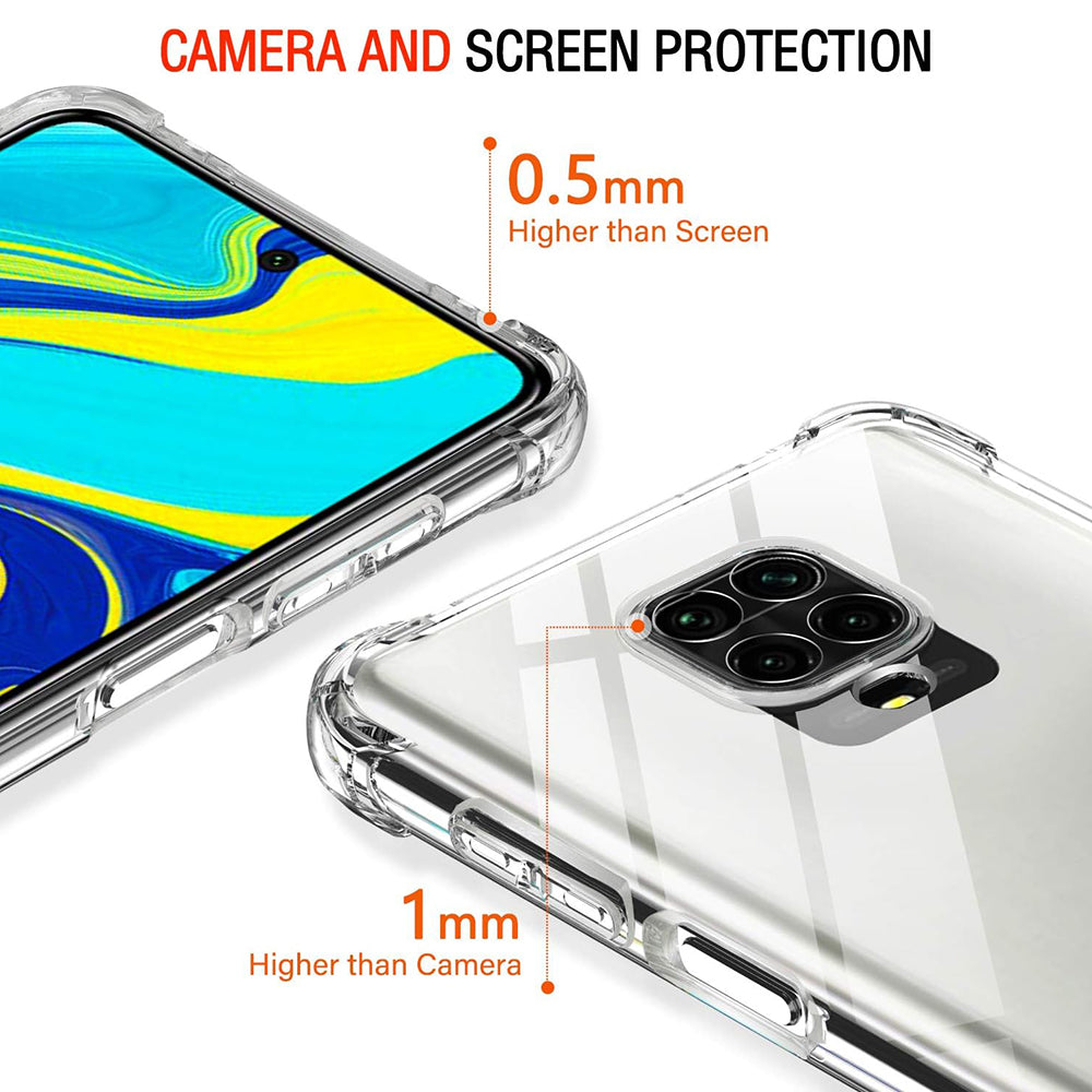 Etui na Xiaomi Redmi Note 9S / Note 9 Pro / Note 9 Pro Max, Techsuit, odporne na wstrząsy, przezroczyste