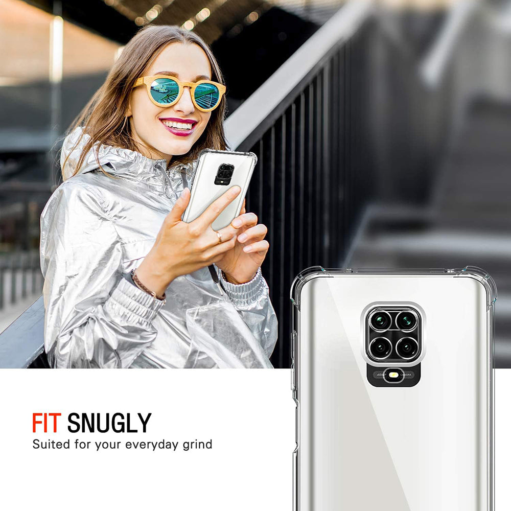 Etui na Xiaomi Redmi Note 9S / Note 9 Pro / Note 9 Pro Max, Techsuit, odporne na wstrząsy, przezroczyste