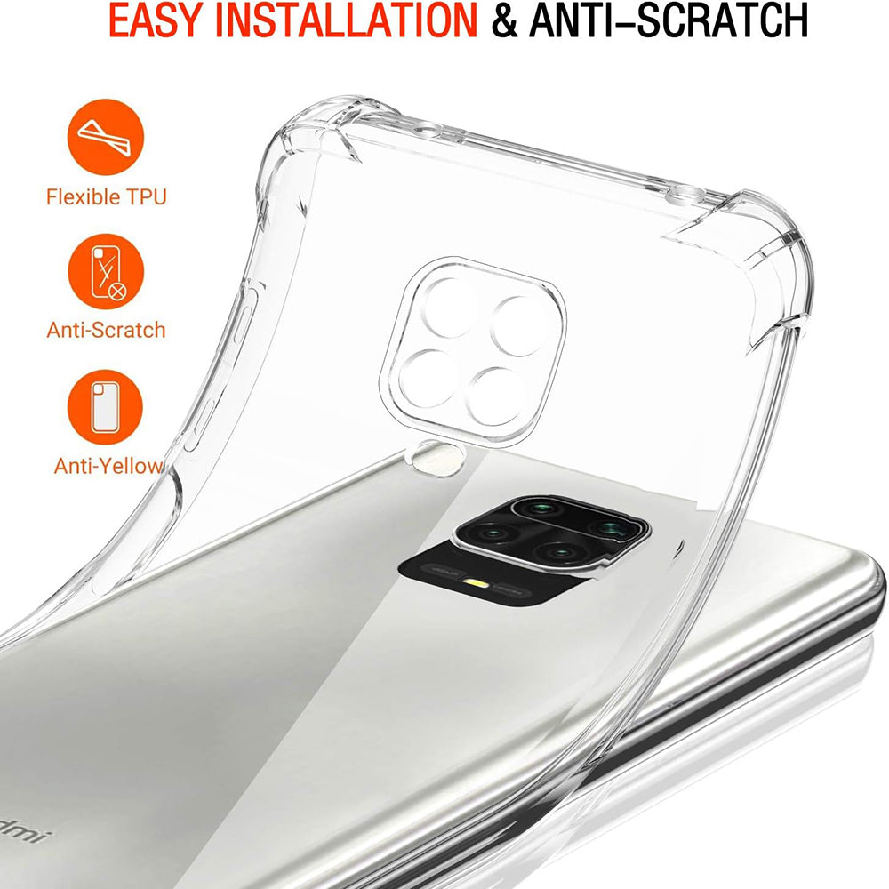 Etui na Xiaomi Redmi Note 9S / Note 9 Pro / Note 9 Pro Max, Techsuit, odporne na wstrząsy, przezroczyste