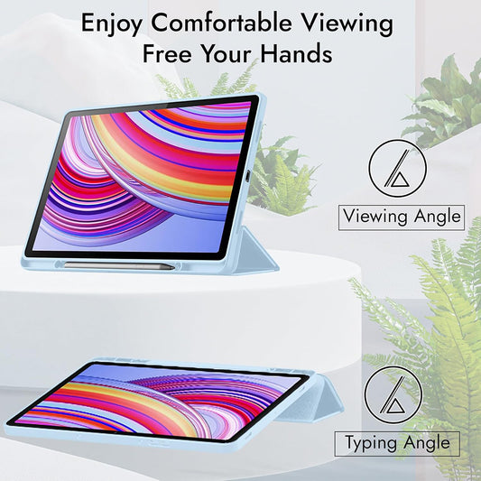 Etui na Xiaomi Redmi Pad 2 Pro, Techsuit, Flex Trifold, Szare