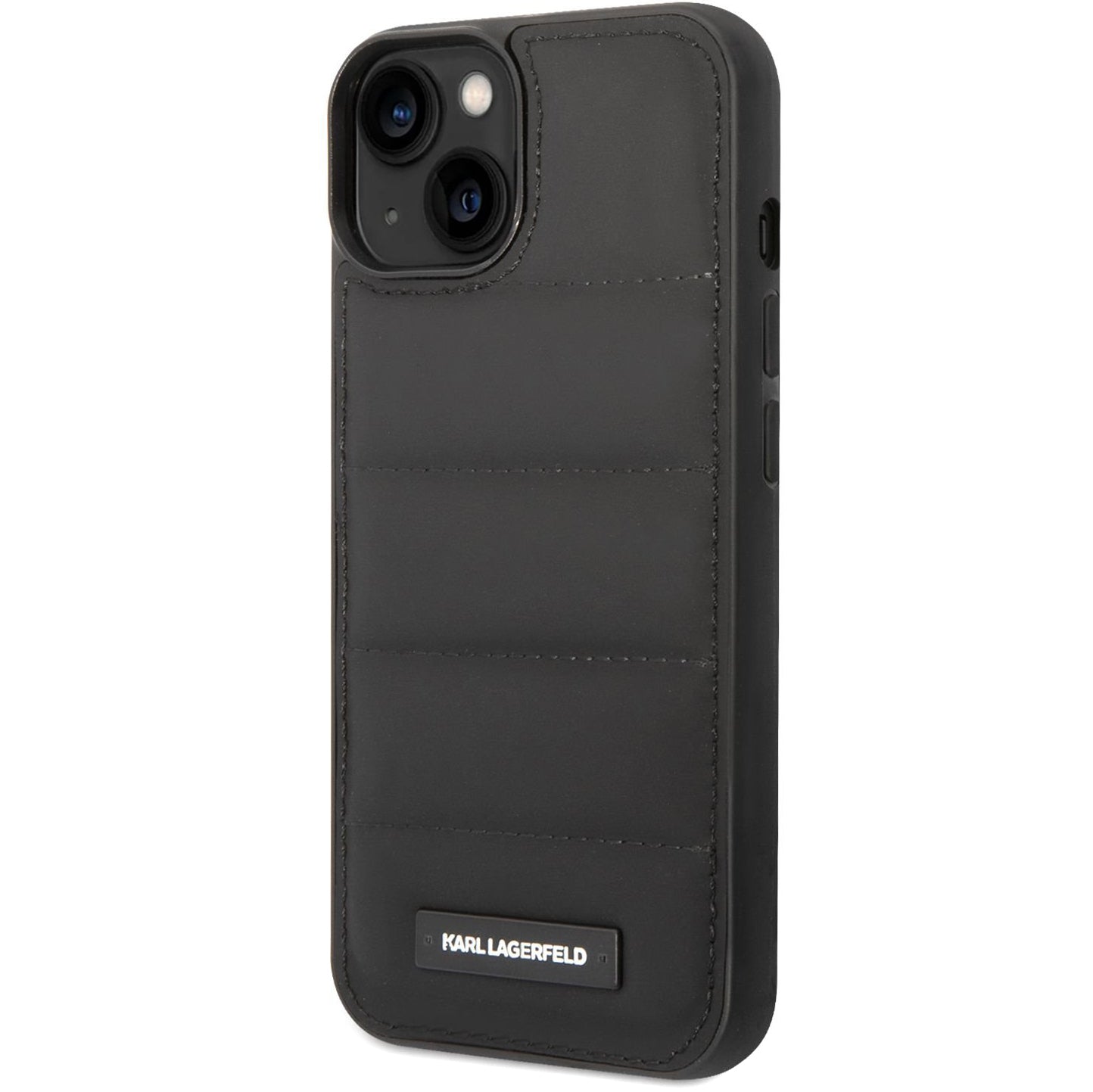 Etui na Apple iPhone 14 Plus, Karl Lagerfeld, Quilted Puffy Metal Logo, Czarne