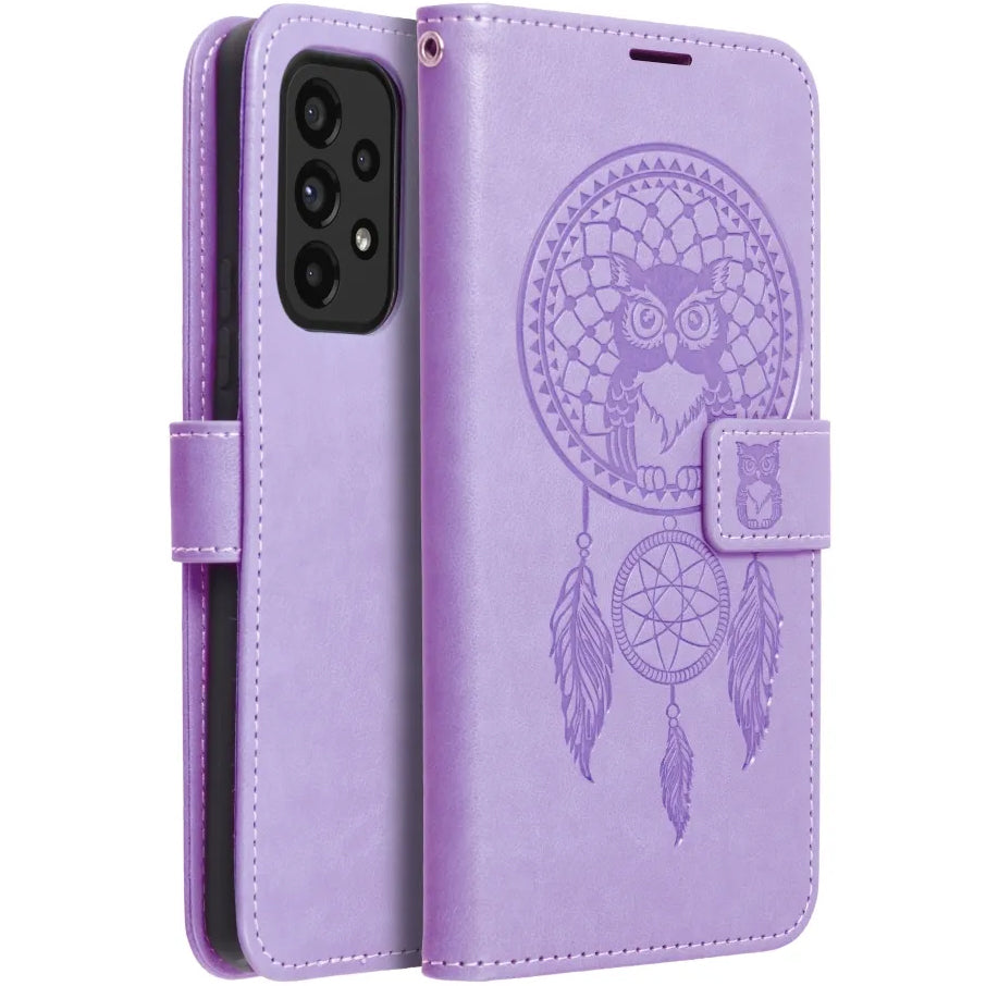 Etui na Samsung Galaxy A22 5G A226, OEM, MEZZO Dream Catcher, Fioletowy