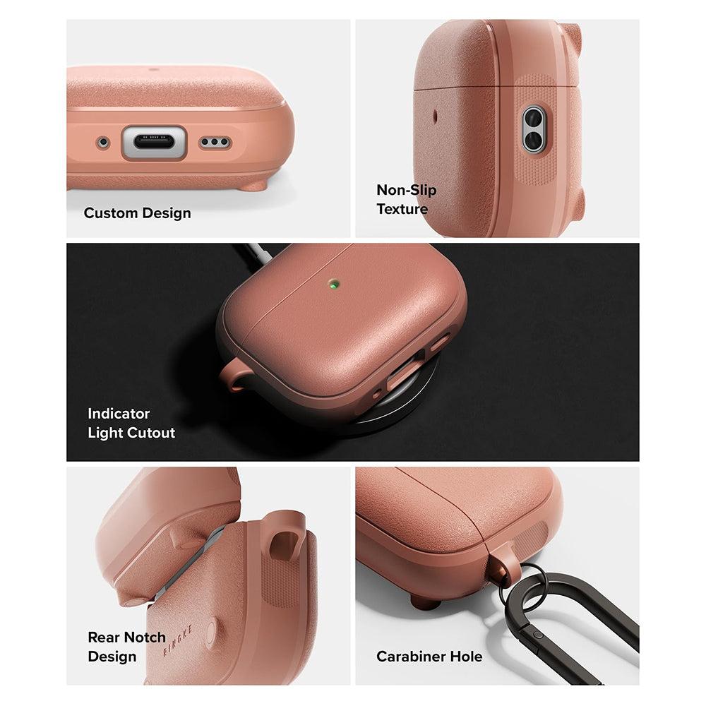Etui Ringke Onyx Magnetic Apple AirPods Pro 3, Brąz