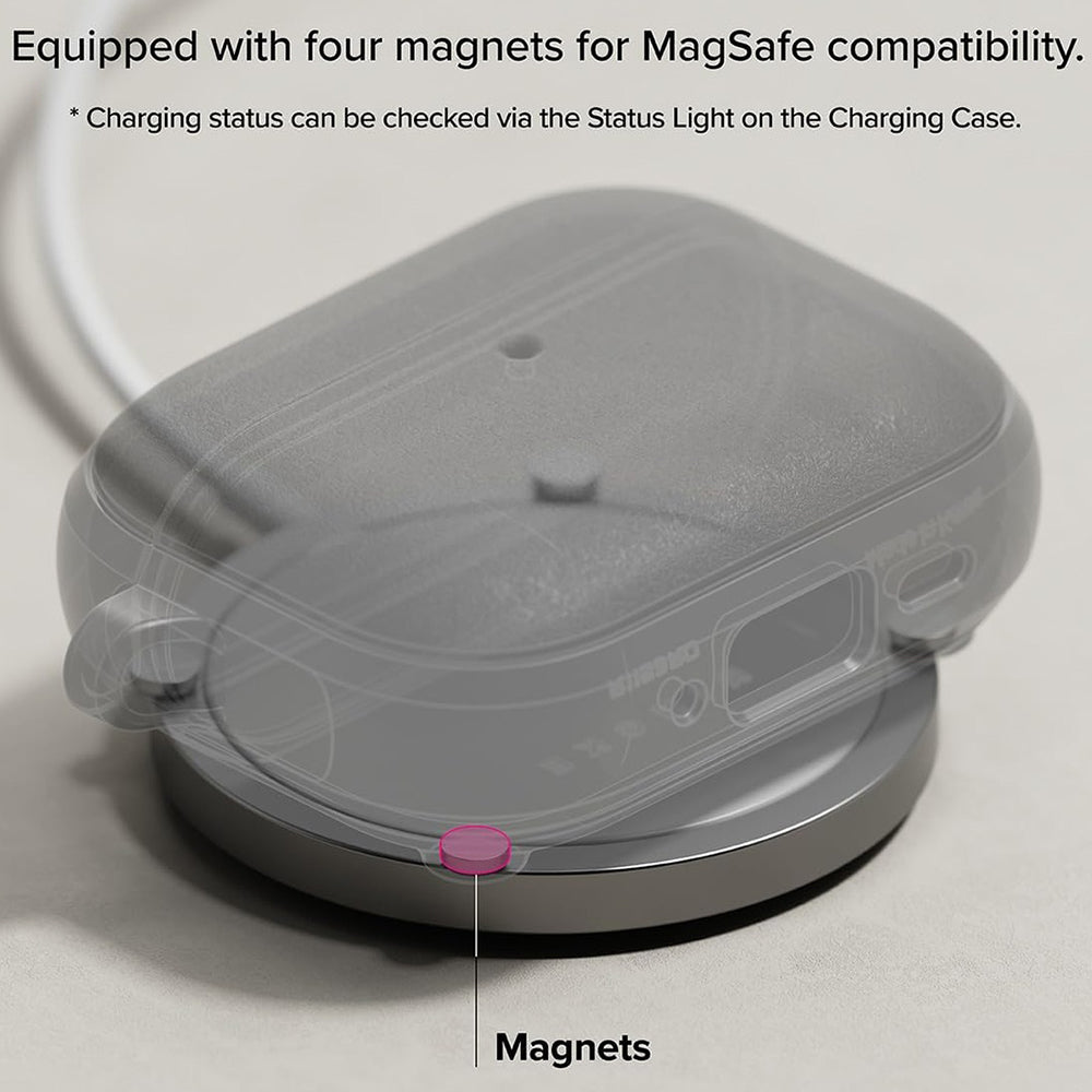 Magnetyczne etui Ringke Onyx do Apple AirPods Pro 3, Szare
