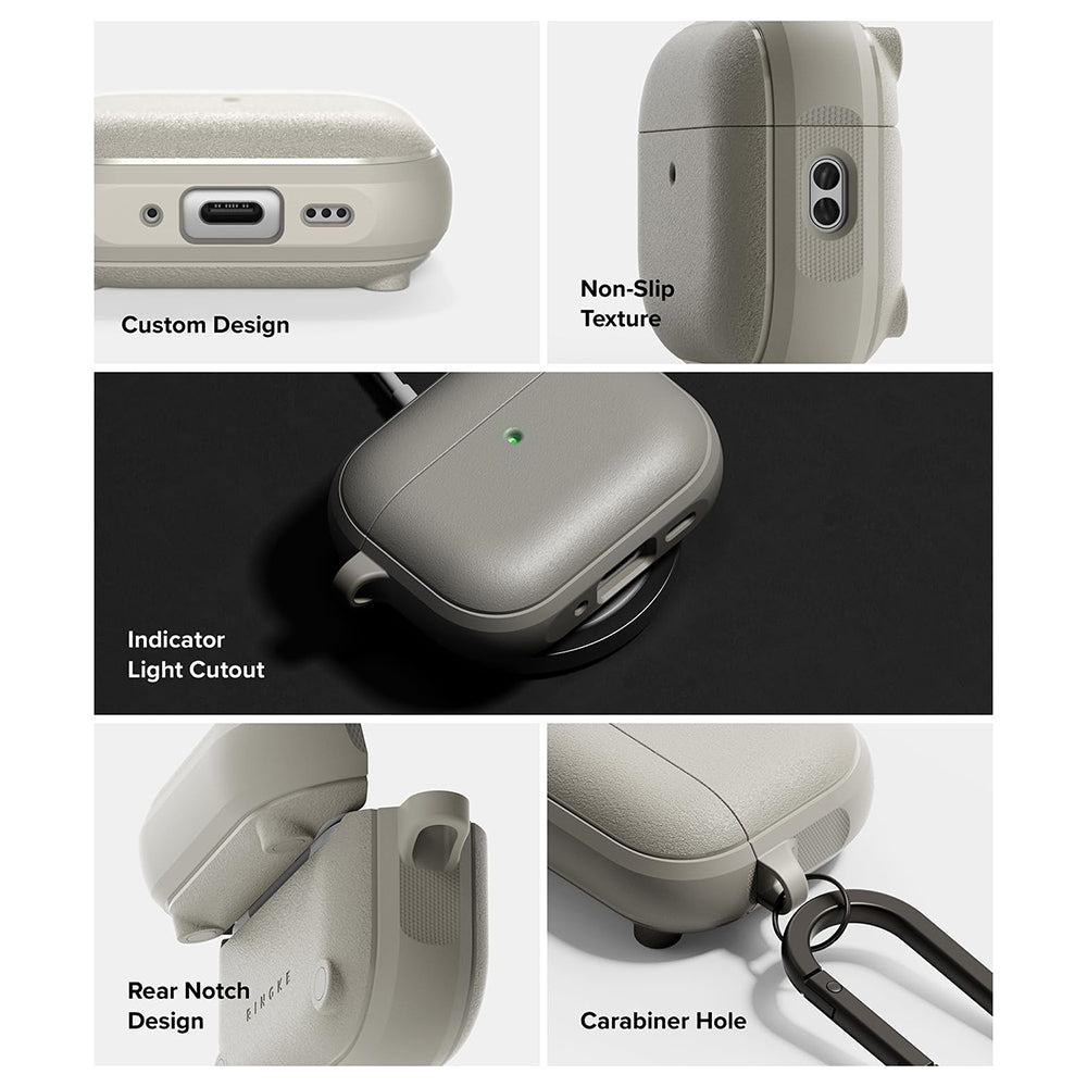 Magnetyczne etui Ringke Onyx do Apple AirPods Pro 3, Szare