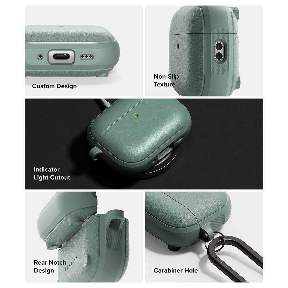 Magnetyczne etui Ringke Onyx do Apple AirPods Pro 3, Zielone