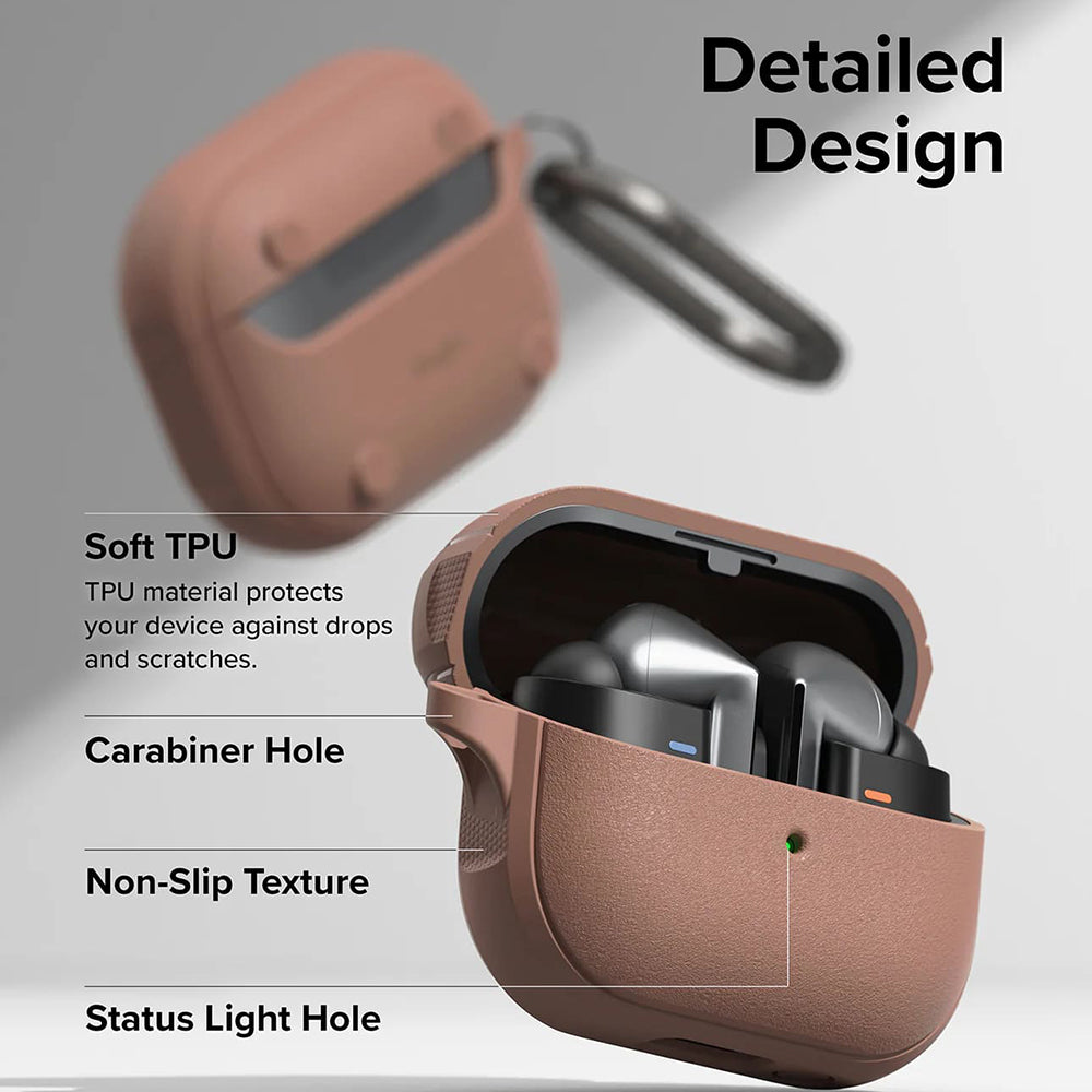 Etui Ringke Onyx Magnetic do Samsung Galaxy Buds3 FE / Buds3 Pro / Buds3, Brązowe