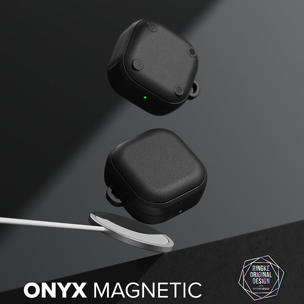 Etui Ringke Onyx Magnetic dla Samsung Galaxy Buds4 / Buds4 Pro, Czarne