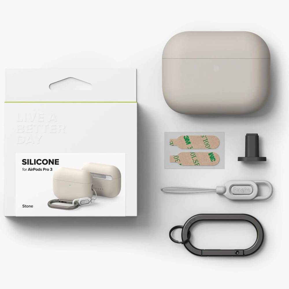 Etui Ringke dla Apple AirPods Pro 3, Kremowe
