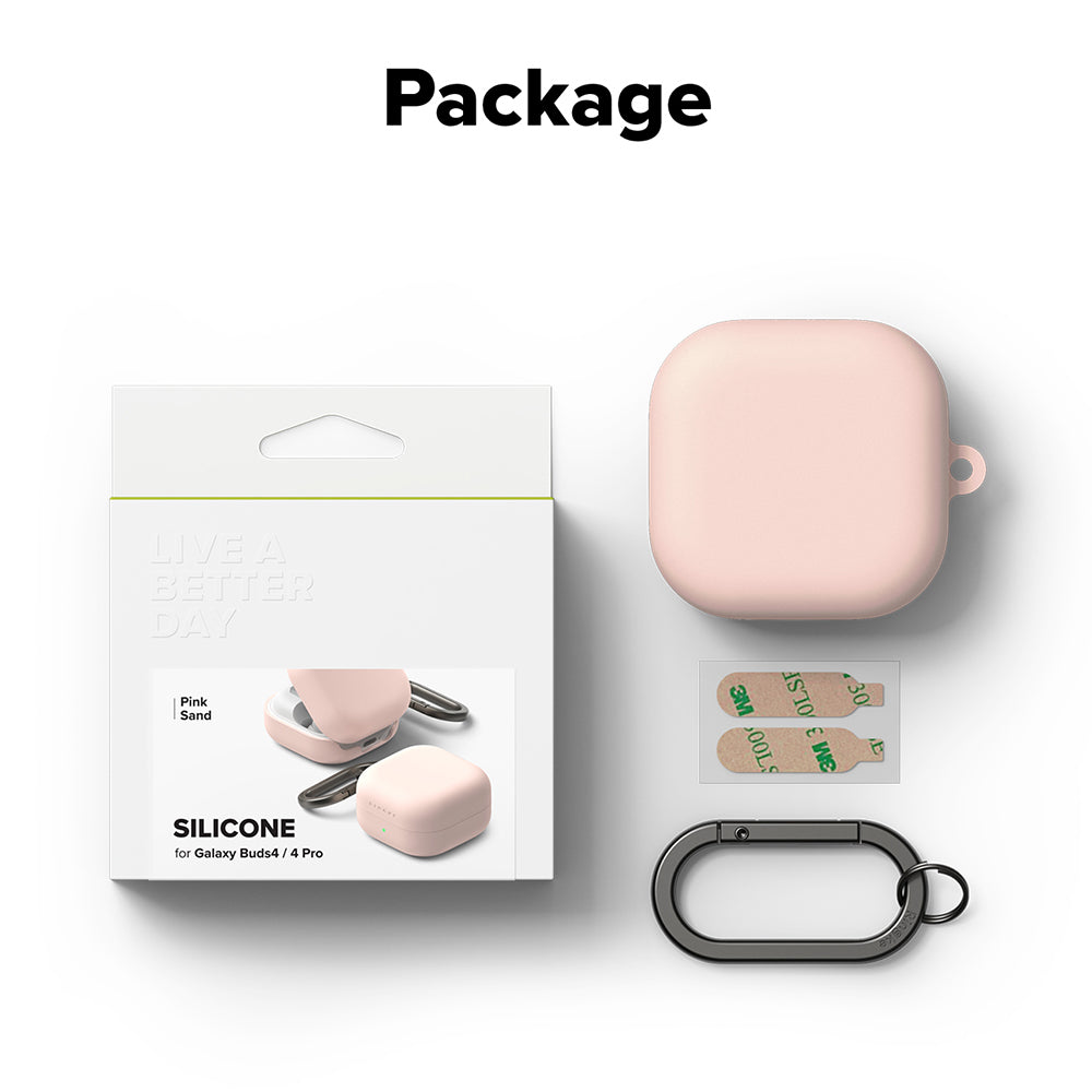 Etui Ringke na Samsung Galaxy Buds4 / Buds4 Pro, różowe