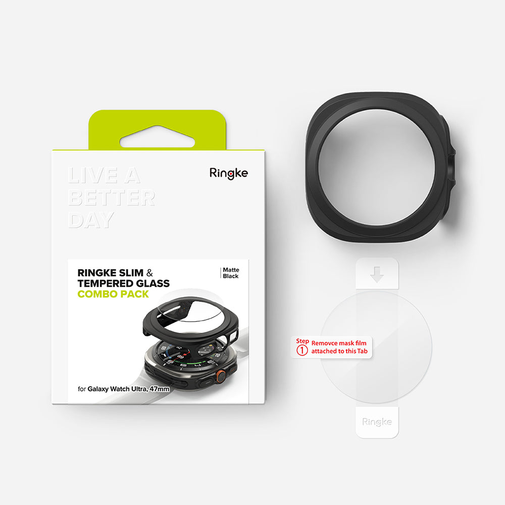 Etui Ringke Slim do Samsung Galaxy Watch Ultra, czarne matowe