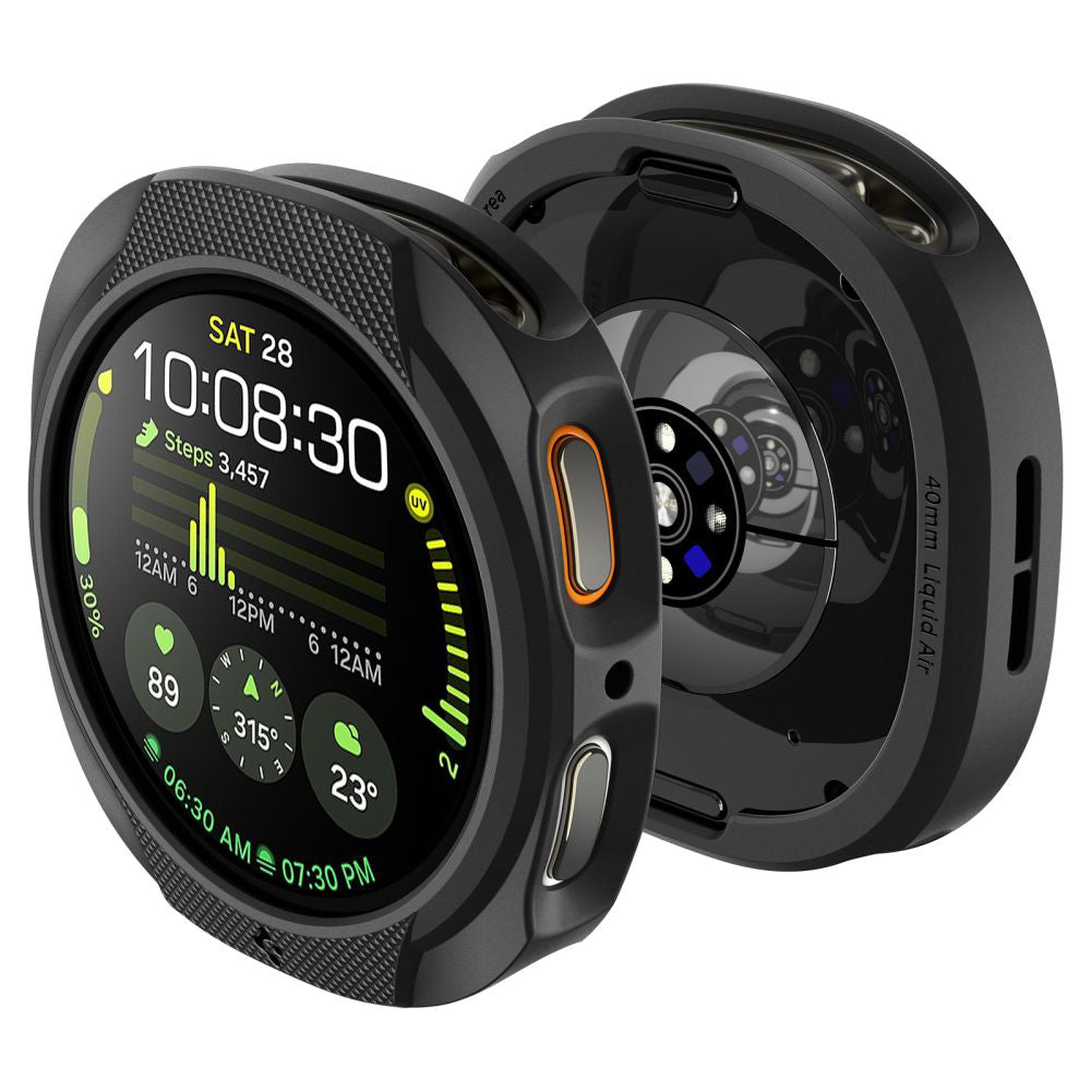 Etui Spigen Liquid Air do Samsung Galaxy Watch8 40mm, Matowe Czarne ACS09840