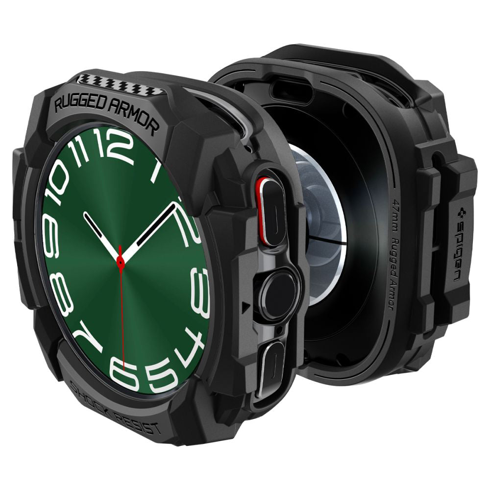 Etui Spigen Rugged Armor dla Samsung Galaxy Watch Ultra, Czarne