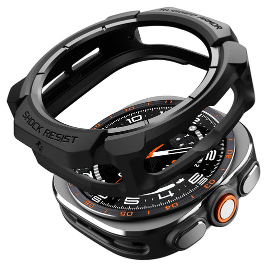 Etui Spigen Rugged Armor do Samsung Galaxy Watch Ultra2, czarne matowe ACS11611